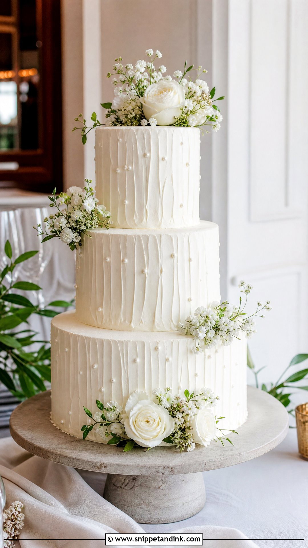 Textured Buttercream Wedding Cake - Snippet and Ink - 25 Classy Wedding Cakes