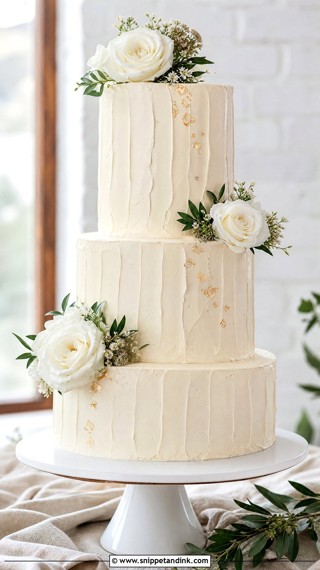 Textured Buttercream Wedding Cake - Snippet and Ink - 30 Trending Cakes for Wedding