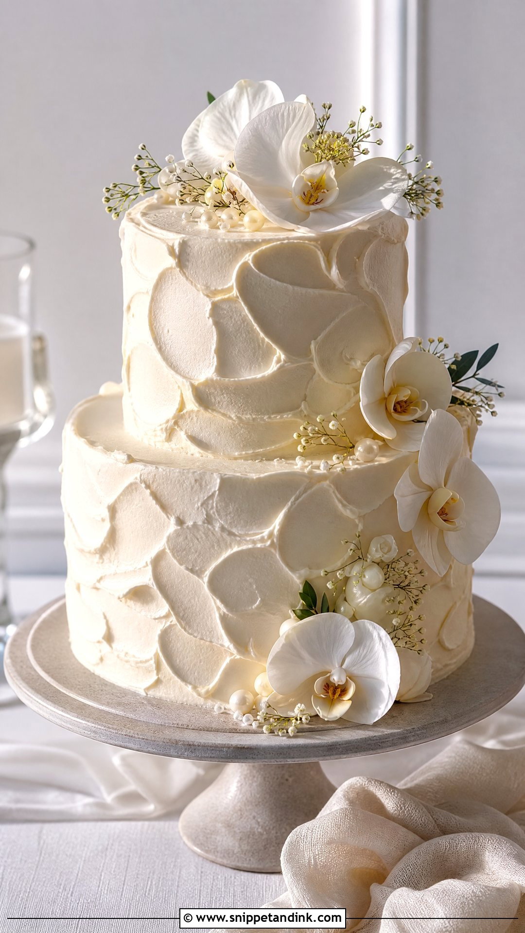 Textured Buttercream Wedding Cake - Snippet and Ink - 30 Wedding Cake Ideas