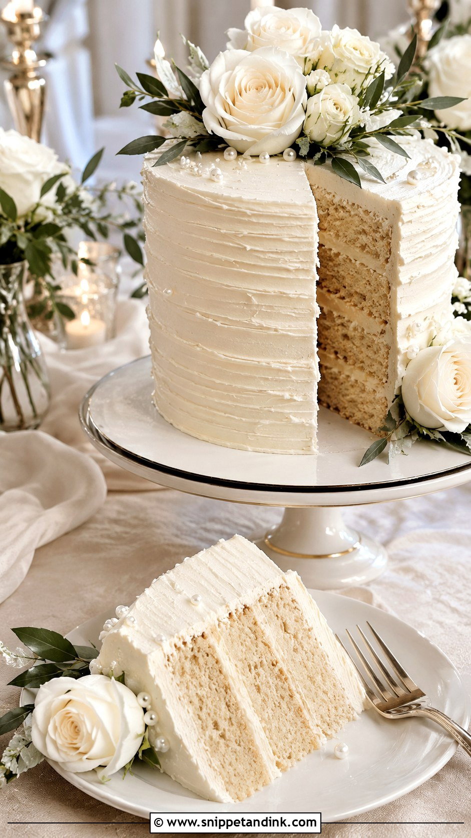 Textured Buttercream Wedding Cake Bite Photo - Snippet and Ink - 20 Cake Eating Photoshoot Ideas for Wedding