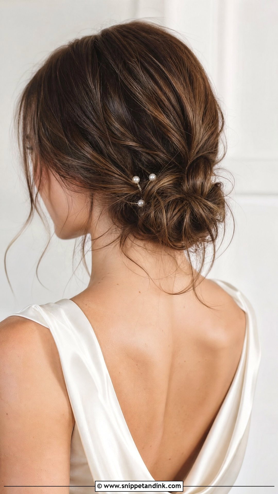 Textured Chignon - Snippet and Ink - 20 Relaxed Wedding Hair Ideas