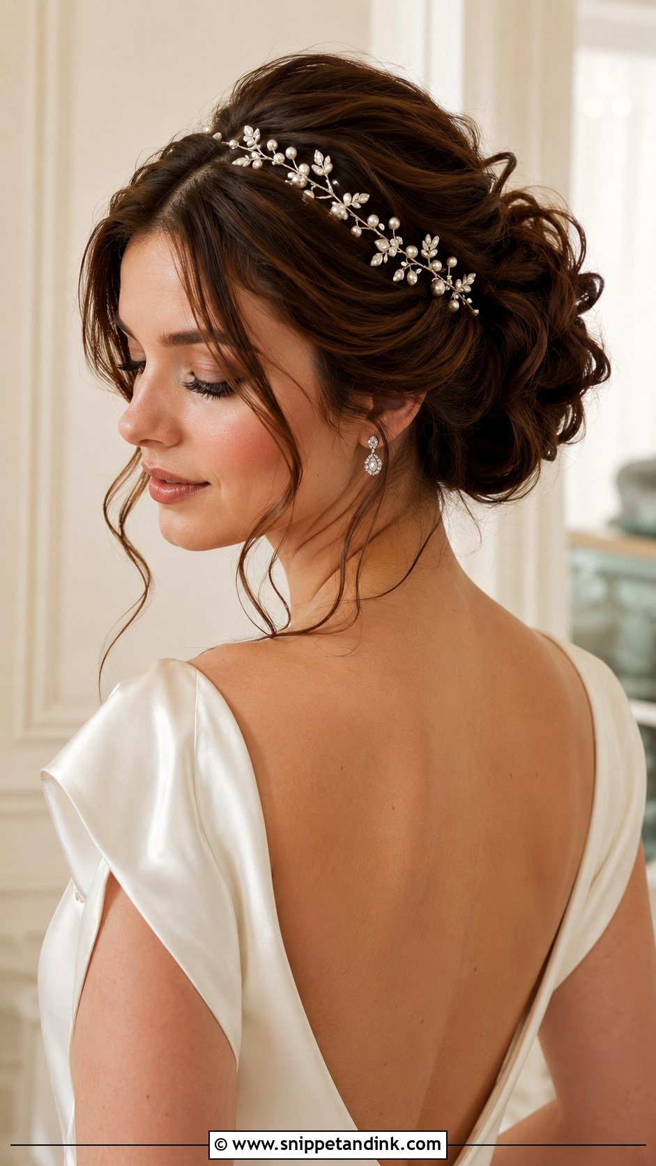 Textured Chignon - Snippet and Ink - 25 Bridal Hairstyles for Round Face