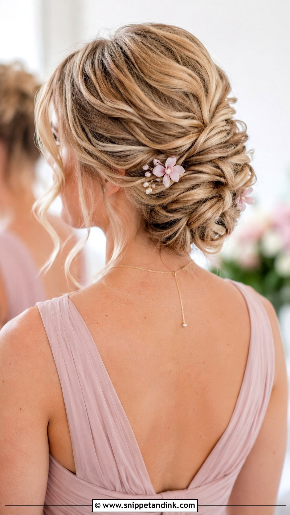 Textured Chignon Bridesmaid Hairstyle - Snippet and Ink - 20 Bridesmaid Hairstyles 2024