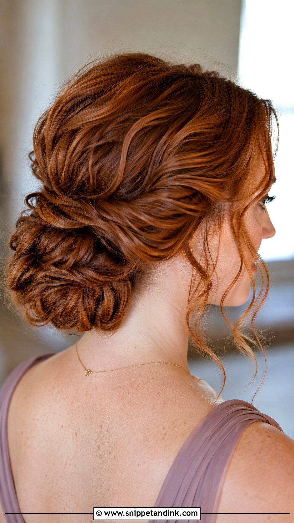 Textured Chignon Bridesmaid Updo - Snippet and Ink - 20 Bridesmaids Updos for Long Hair