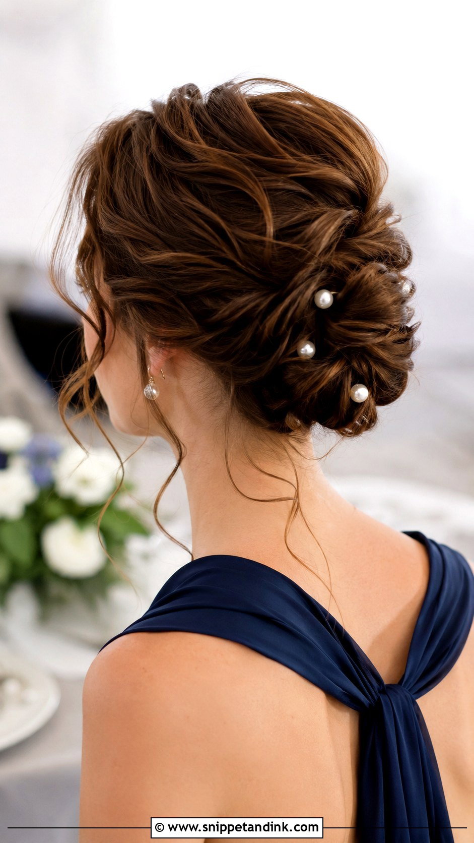 Textured Chignon Wedding Guest Hair - Snippet and Ink - 15 Hairstyles for Friends Wedding