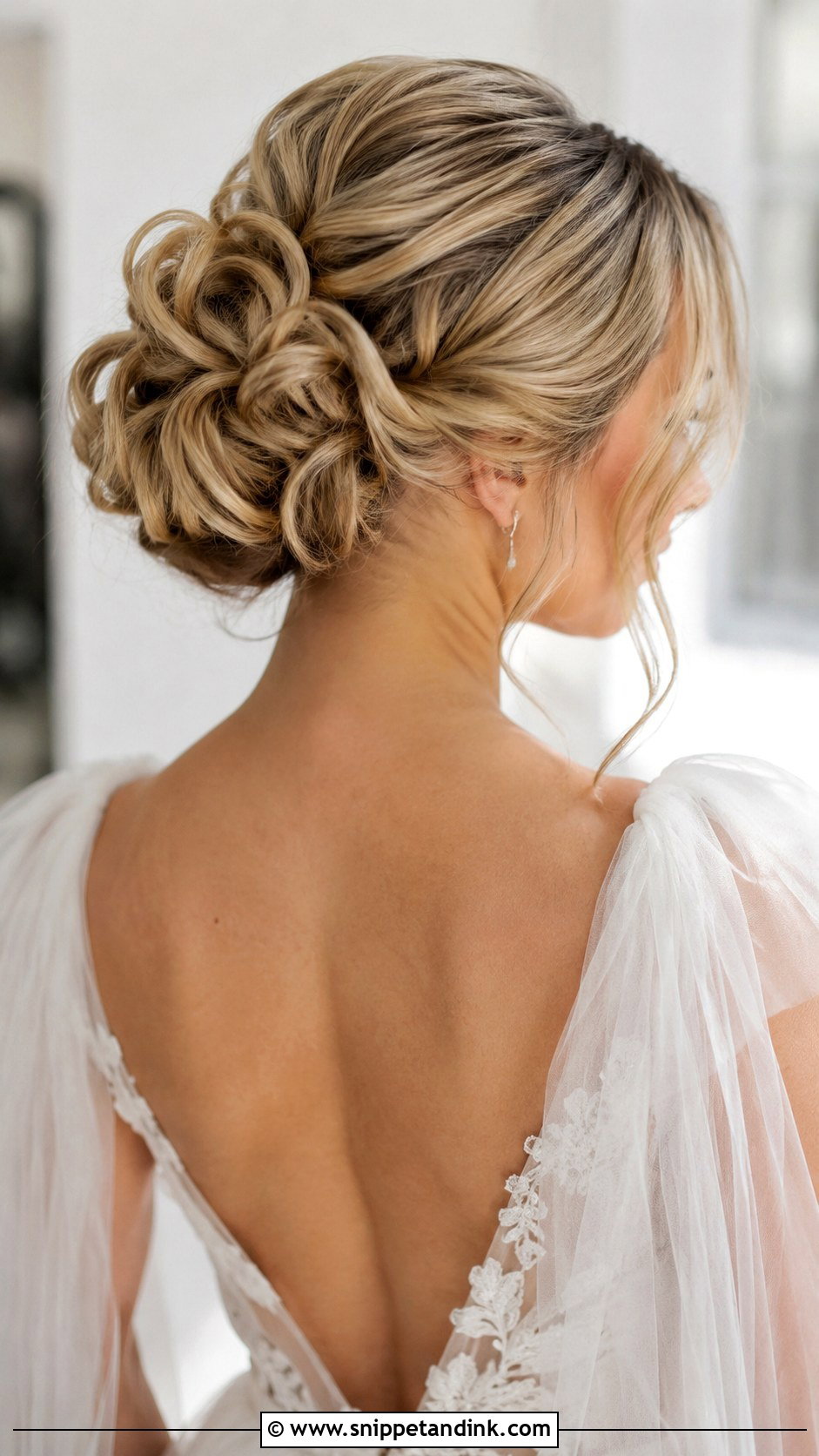 Textured Chignon Wedding Hair - Snippet and Ink - 20 Chignon Hair Wedding Ideas