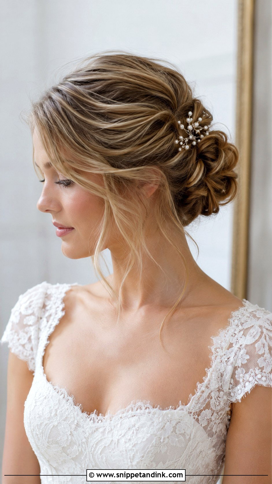 Textured Chignon Wedding Hair - Snippet and Ink - 15 Wedding Hair Designs