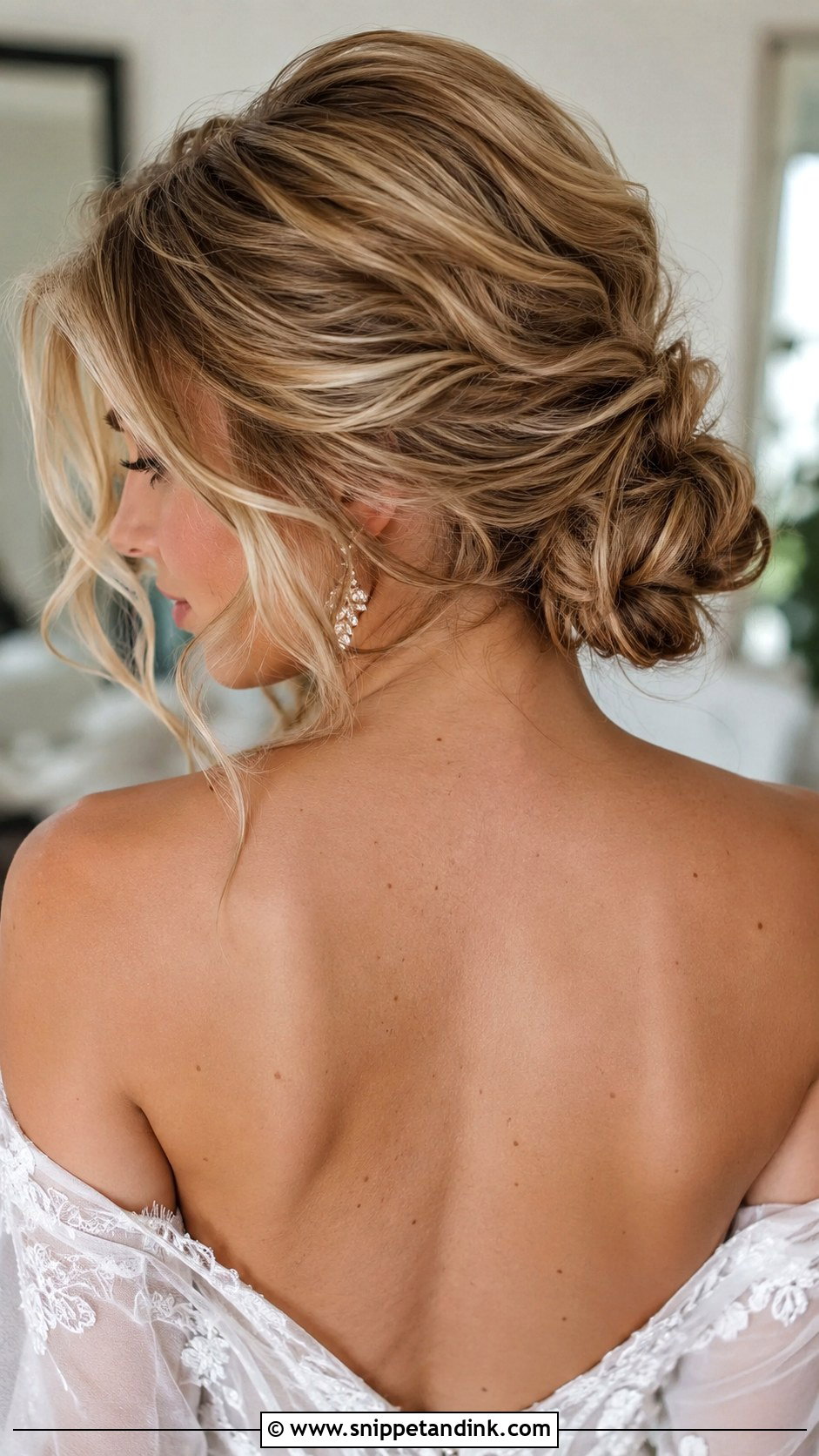 Textured Chignon Wedding Hairstyle - Snippet and Ink - 15 Party Wedding Hairstyle Ideas
