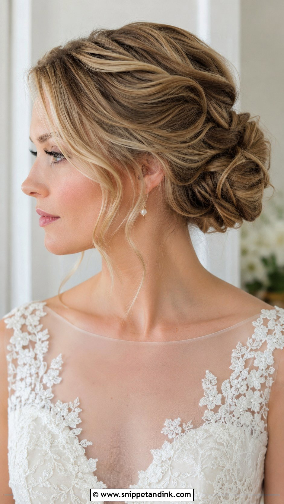 Textured Chignon Wedding Hairstyle - Snippet and Ink - 20 Beautiful Hairstyles for Wedding