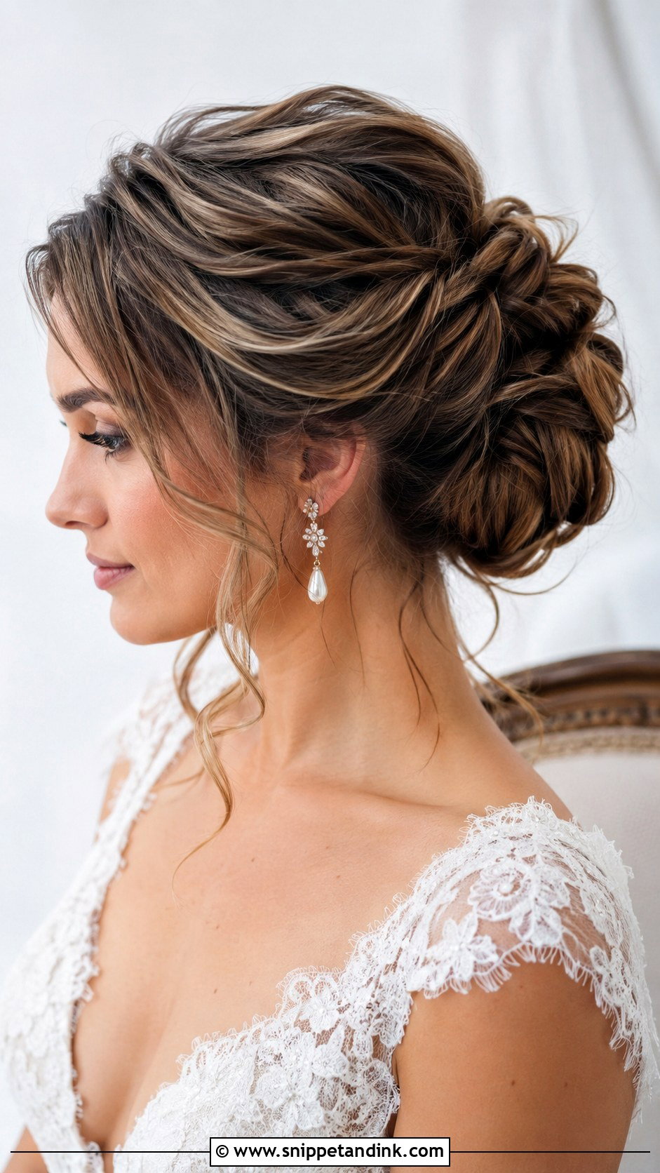 Textured Chignon Wedding Hairstyle - Snippet and Ink - 15 Latest Hairstyles for Wedding
