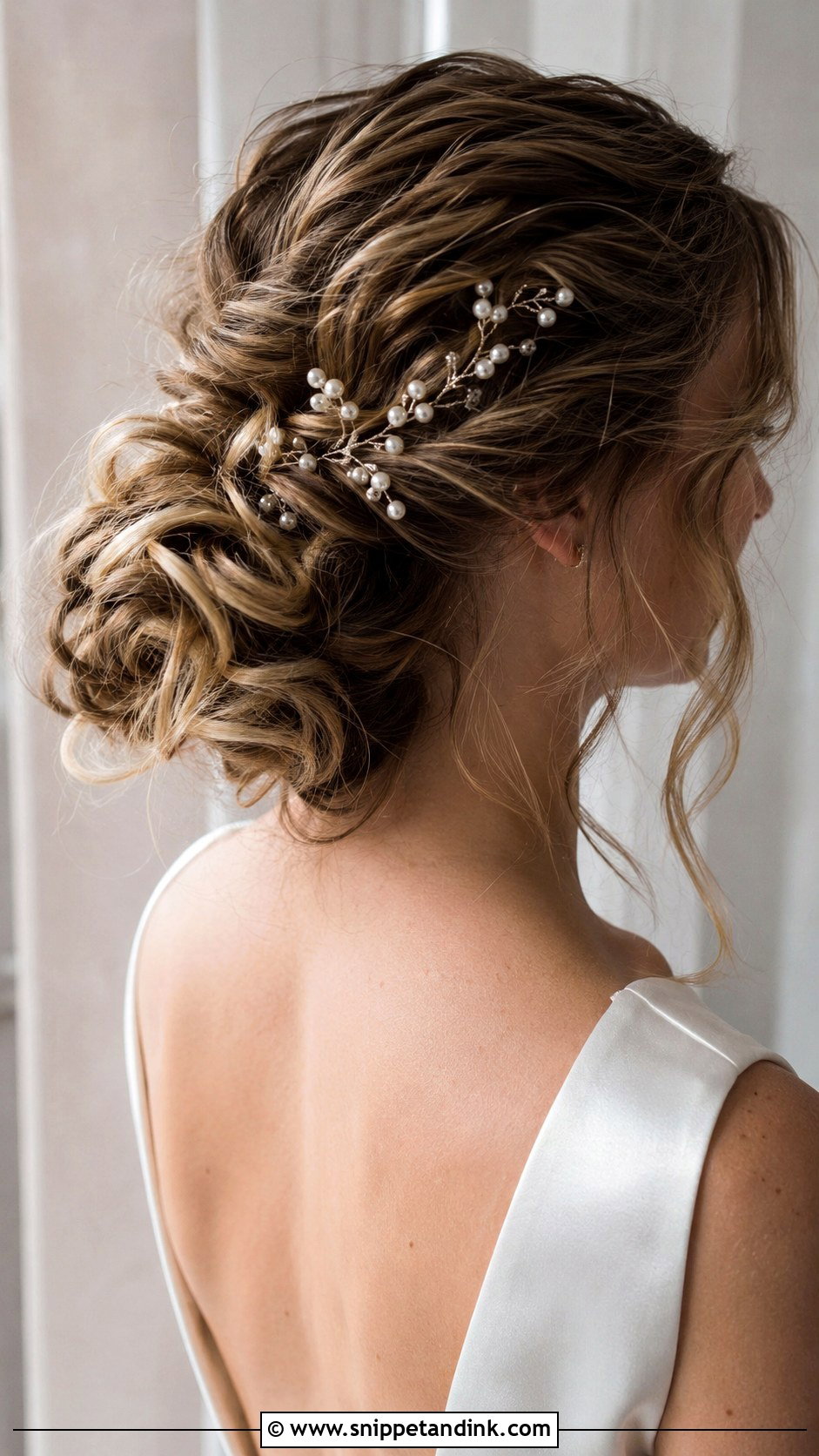 Textured Chignon Wedding Updo For Medium Hair - Snippet and Ink - 15 Medium Length Hair Updos Wedding