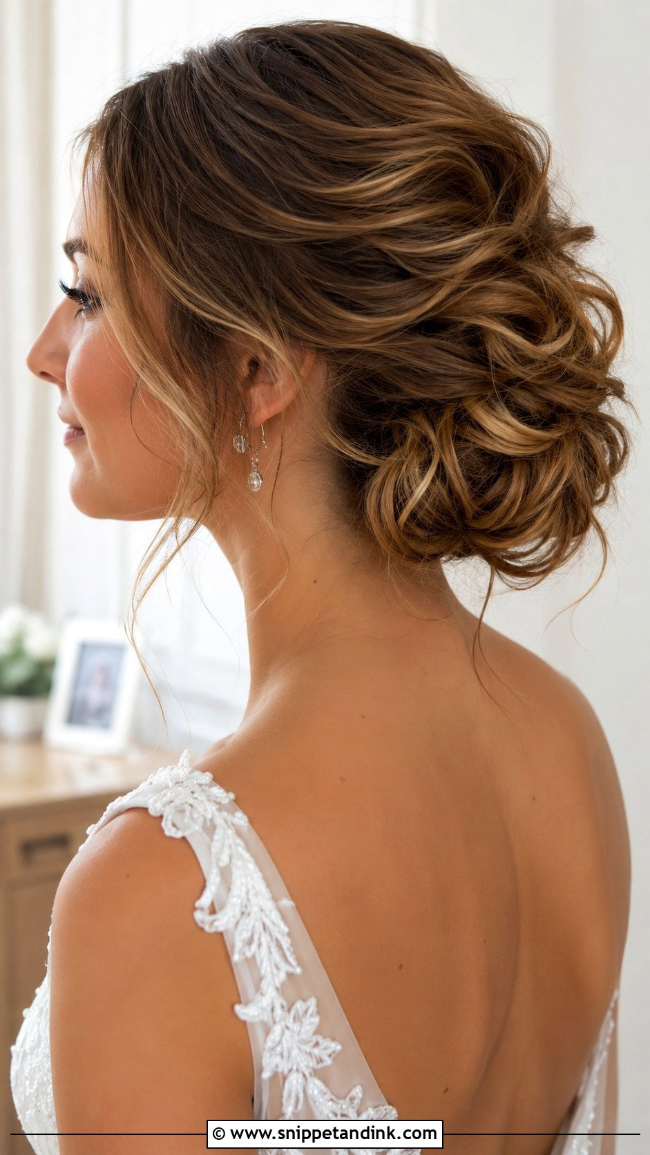 Textured Chignon - Snippet and Ink - 20 Bridal Chignon Ideas