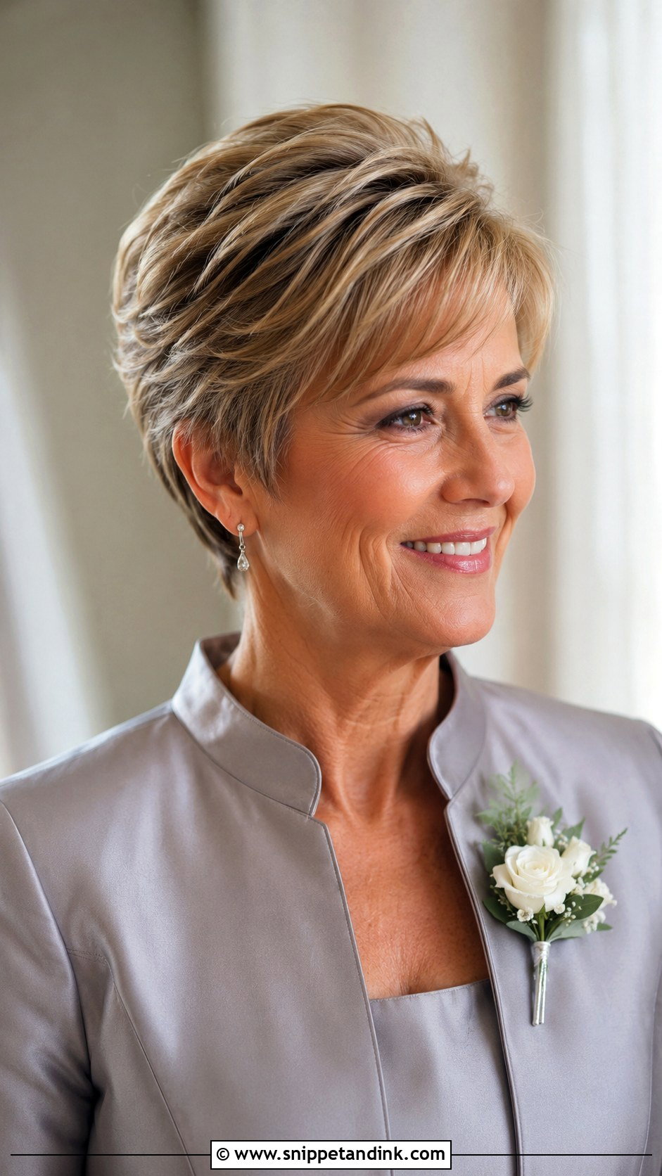 Textured Crop For Mother Of Groom Short Hair - Snippet and Ink - 15 Wedding Hairstyles for Mother of Groom Short Hair