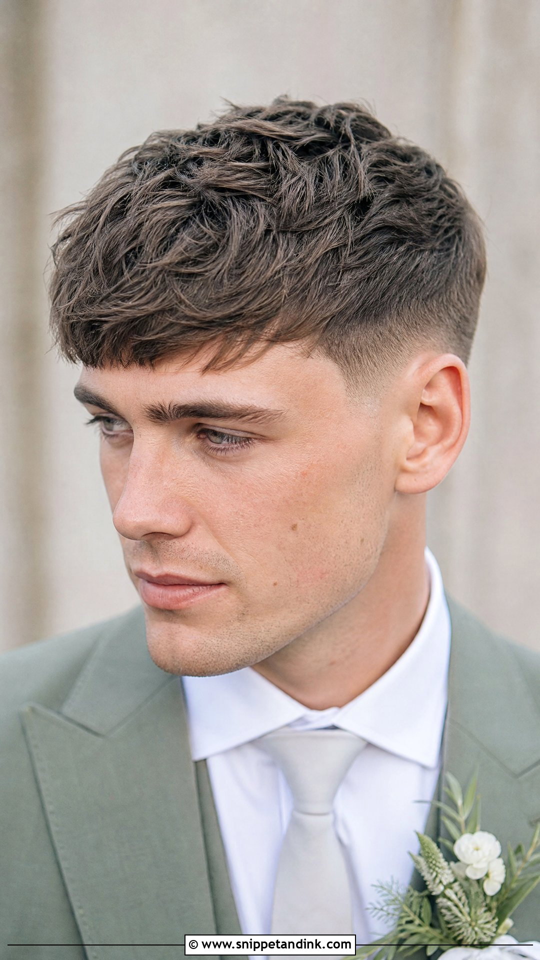 Textured Crop Groom Wedding Hairstyle - Snippet and Ink - 15 Groom Wedding Hairstyle Men Ideas