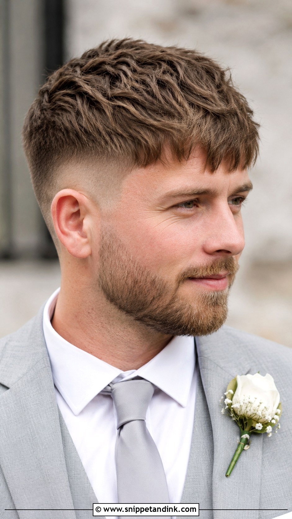 Textured Crop With Fringe - Snippet and Ink - 20 Groom Hair Ideas