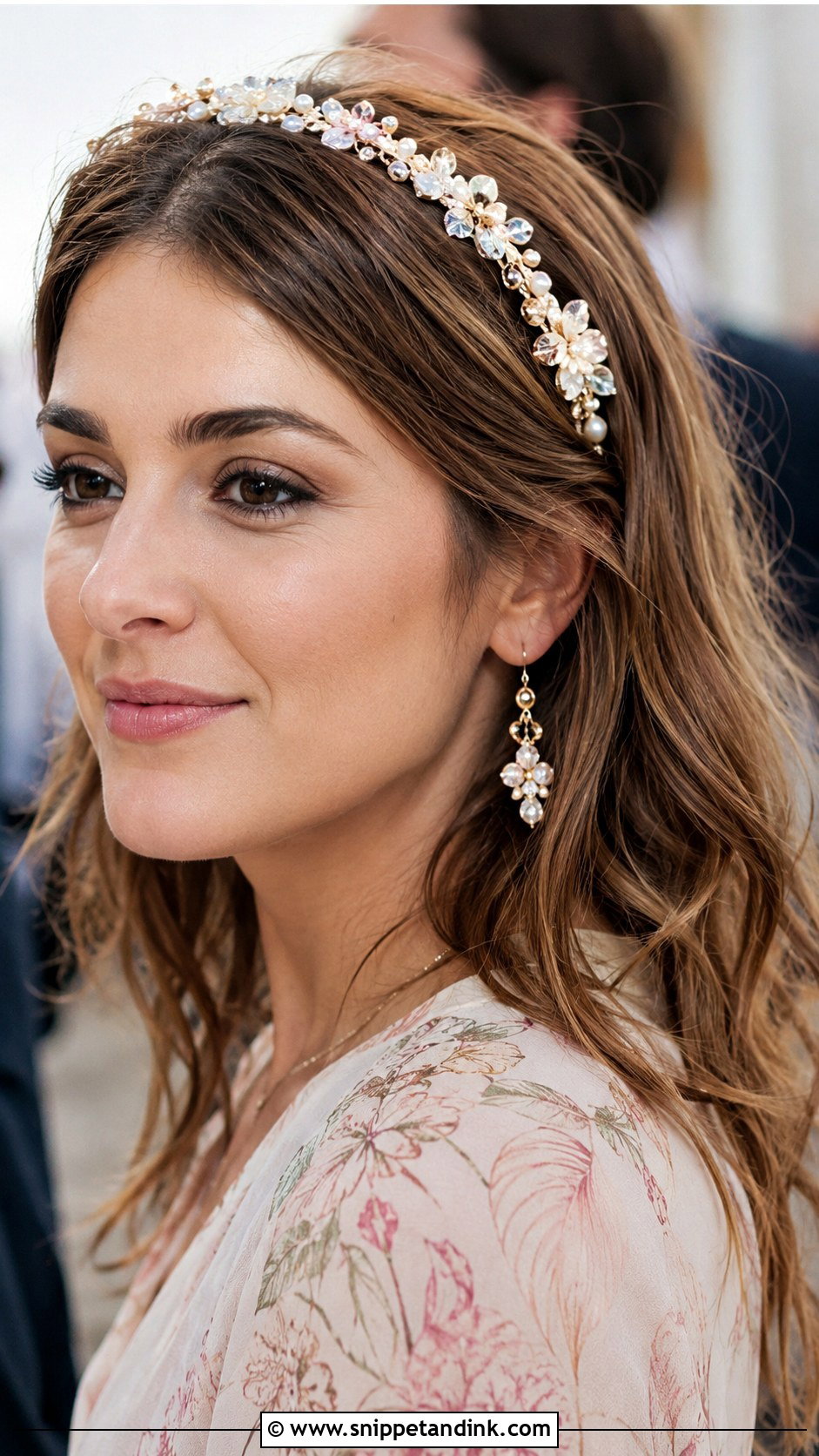Textured Crop With Headband - Snippet and Ink - 25 Short Hair Wedding Guest Ideas