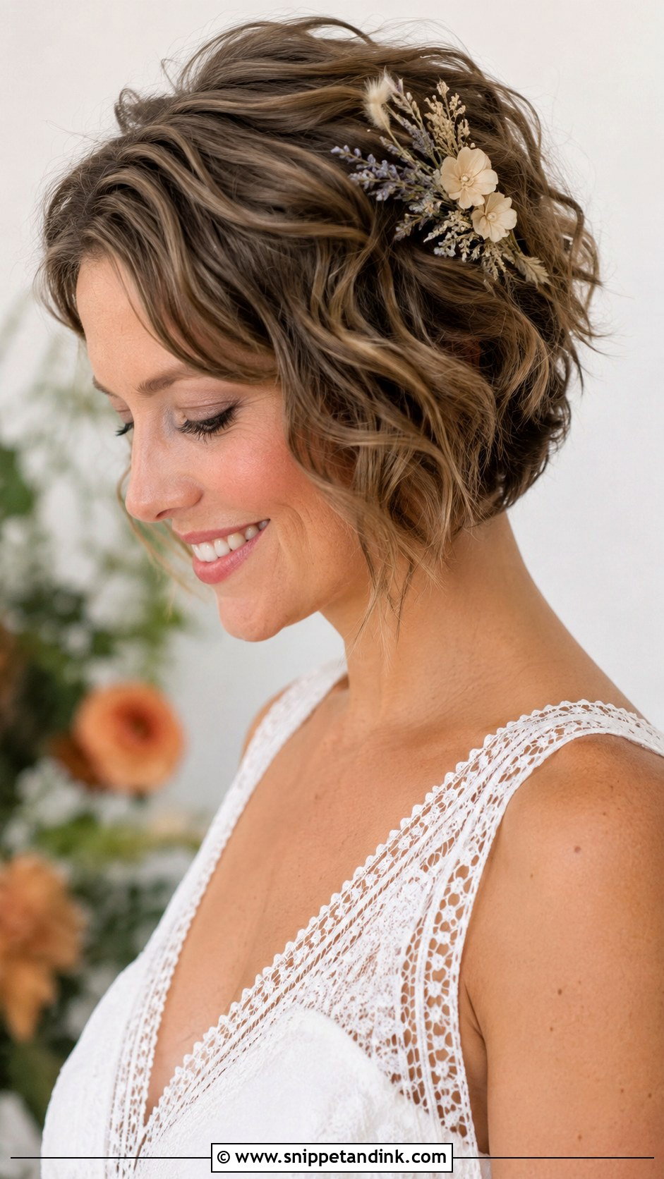 Textured Crop With Soft Waves - Snippet and Ink - 20 Short Hair Ideas for Wedding