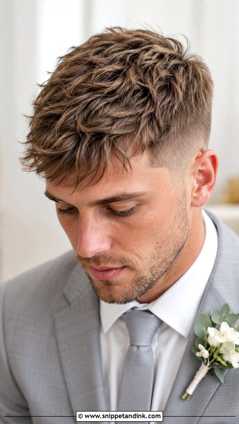 Textured Crop for Grooms - Snippet and Ink - 20 Hairstyle for Groom Ideas