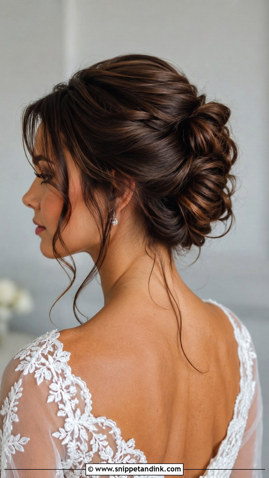 Textured French Twist Updo - Snippet and Ink - 25 French Twist Bridal Hair Ideas
