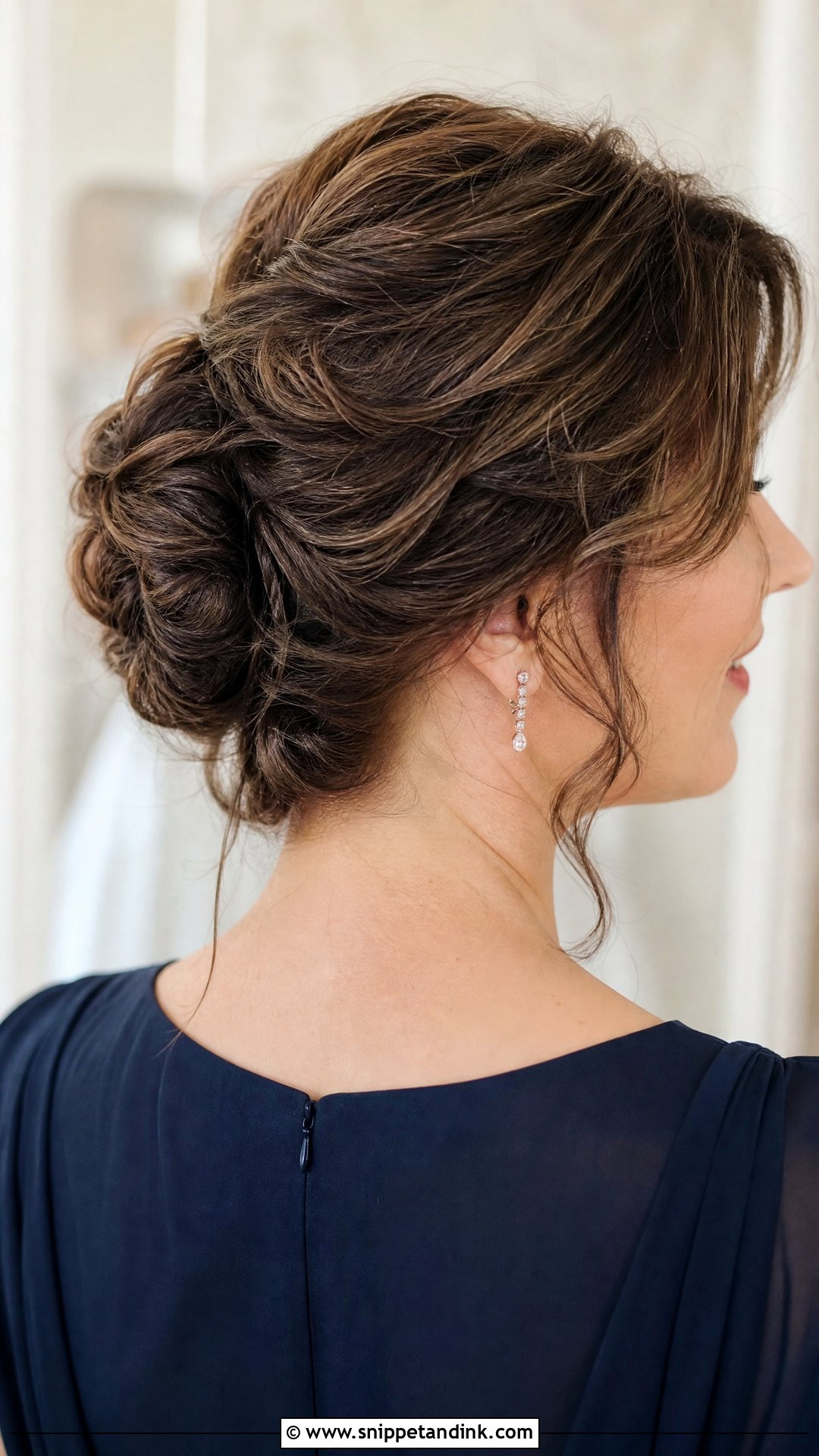 Textured French Twist Updo - Snippet and Ink - 20 Mother Hairstyles for Wedding