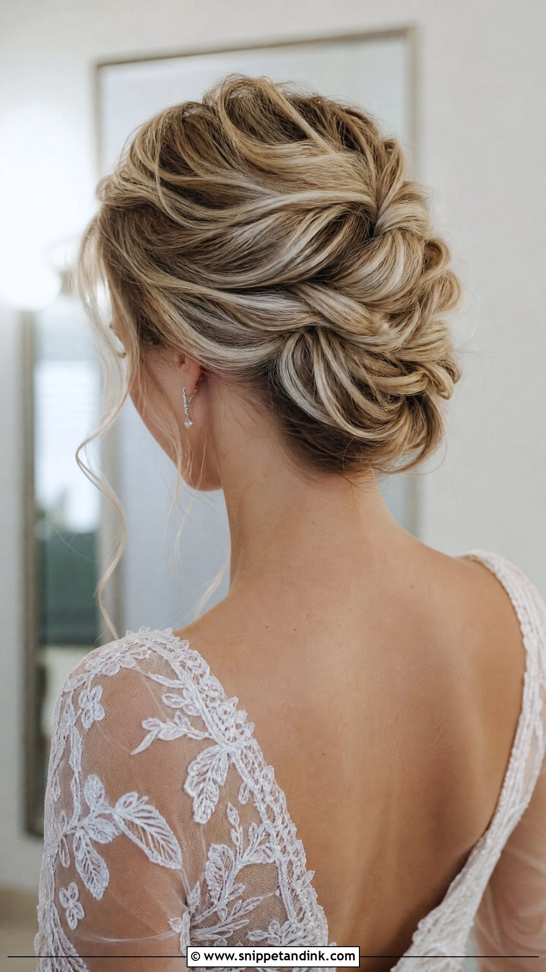Textured French Twist Wedding Hairstyle - Snippet and Ink - 15 French Twist Wedding Hairstyles