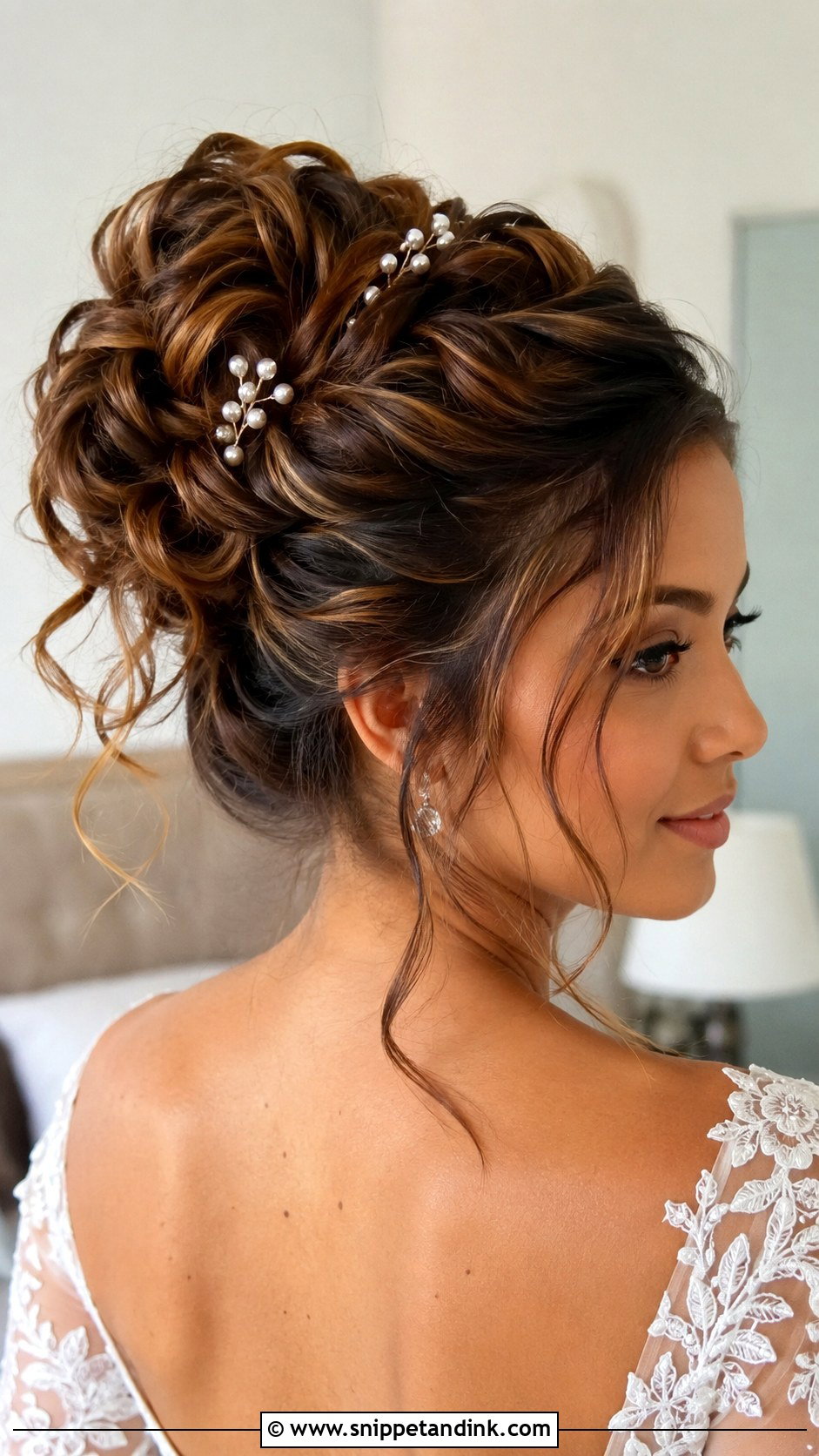Textured High Updo Wedding Hair - Snippet and Ink - 15 High Updo Wedding Hair Ideas