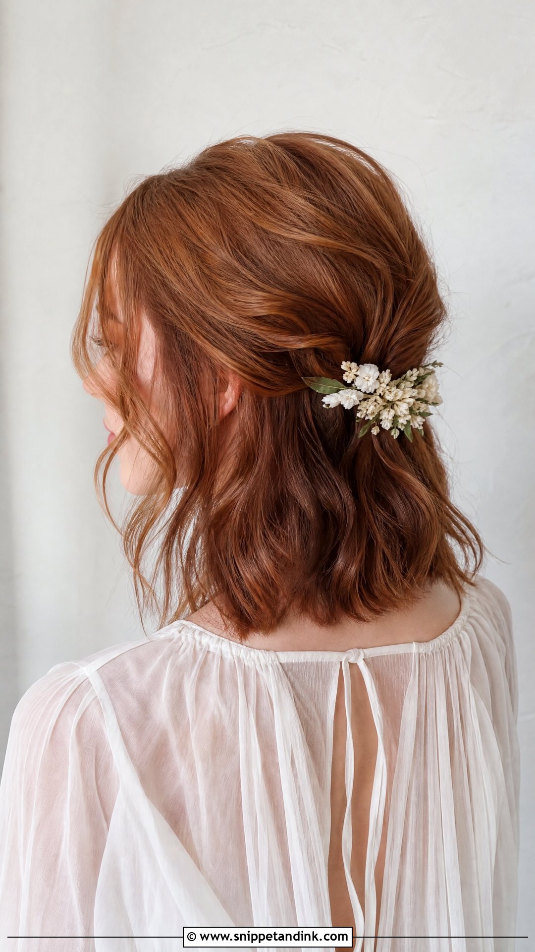 Textured Lob Wedding Hair - Snippet and Ink - 20 Simple Wedding Hairstyles for Short Hair Shoulder Length