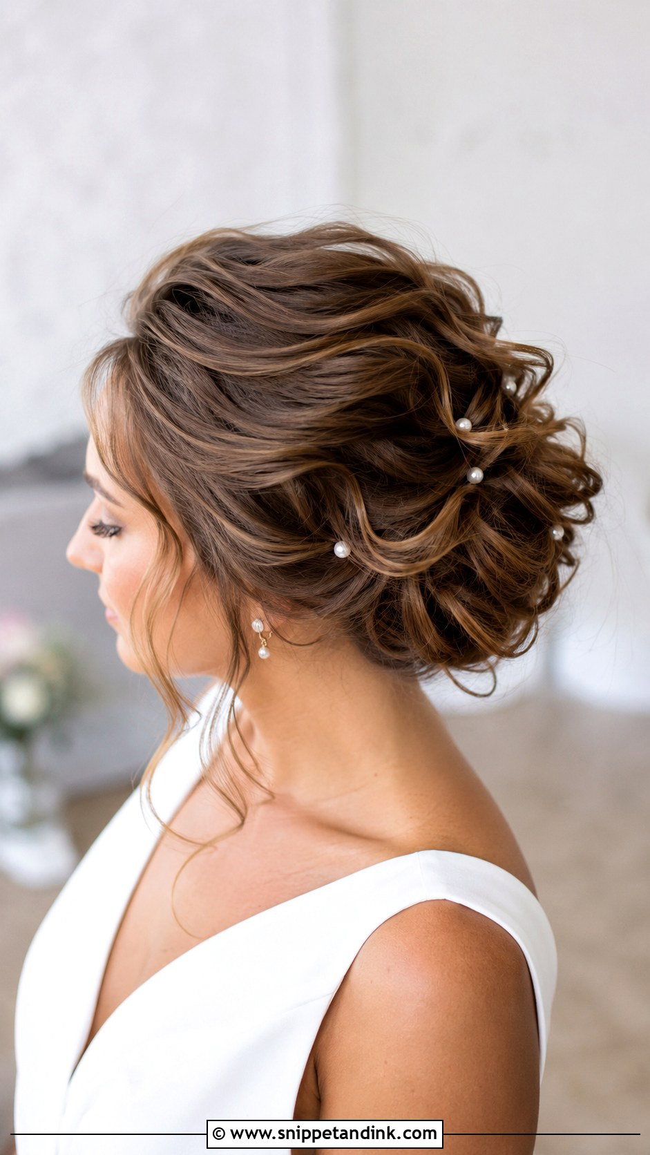 Textured Loose Bun Wedding Hair - Snippet and Ink - 20 Loose Bun Hairstyles Wedding