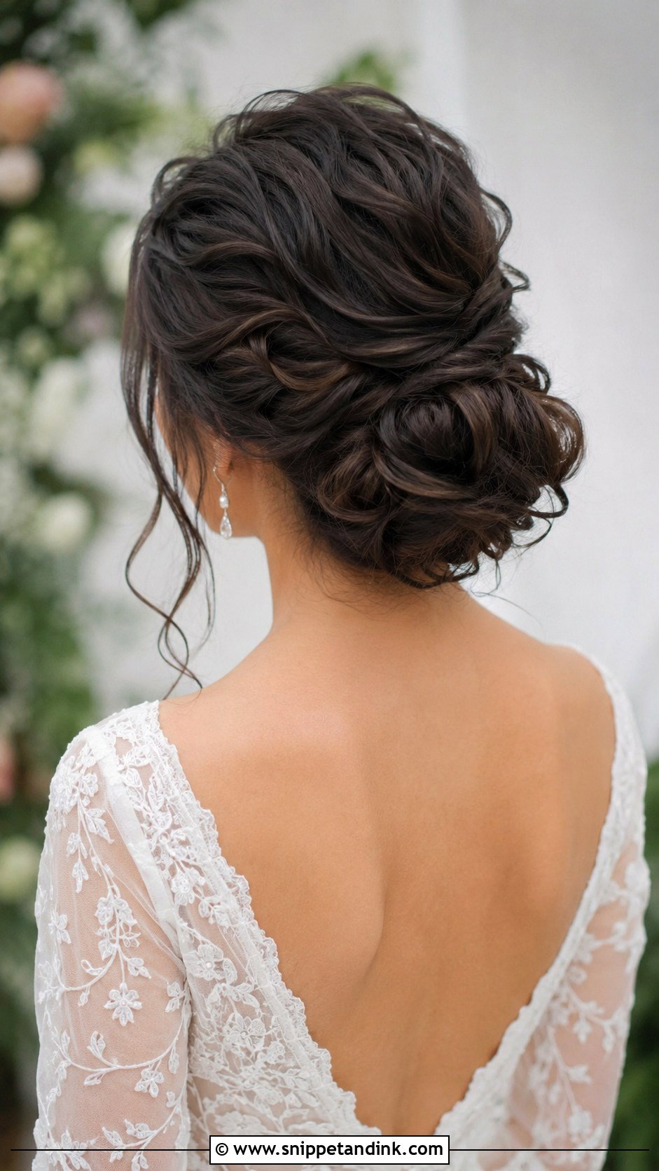 Textured Low Bun Bridal Hair - Snippet and Ink - 20 Clean Bridal Hair Ideas