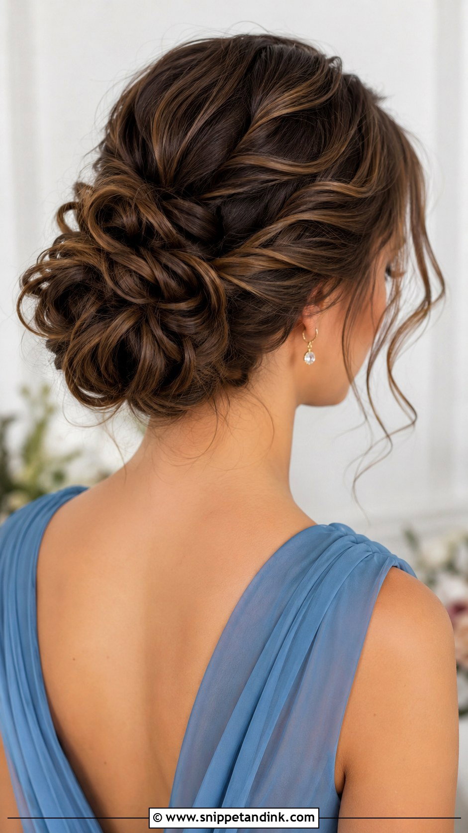 Textured Low Bun Bridesmaid Updo - Snippet and Ink - 20 Up Do for Bridesmaid Ideas
