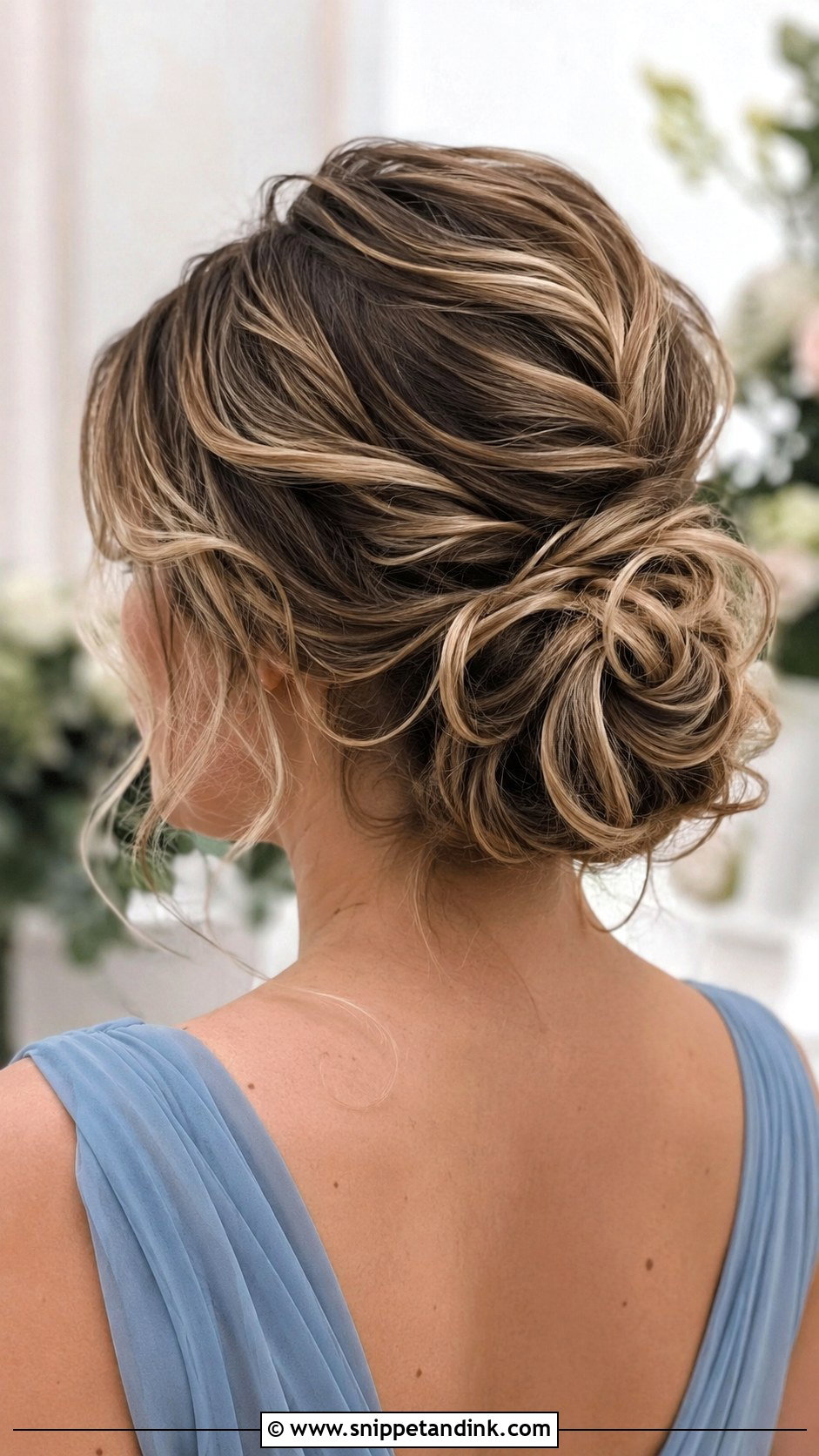 Textured Low Bun Bridesmaid Updo - Snippet and Ink - 25 Bridesmaids Hairstyles Updo