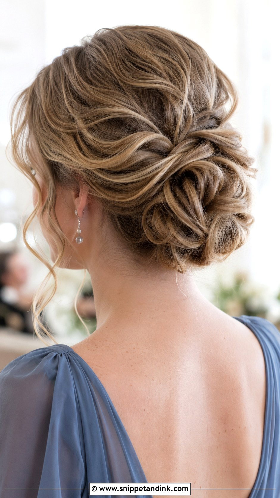 Textured Low Bun Bridesmaid Updo - Snippet and Ink - 20 Bridesmaid Up Do Hairstyles