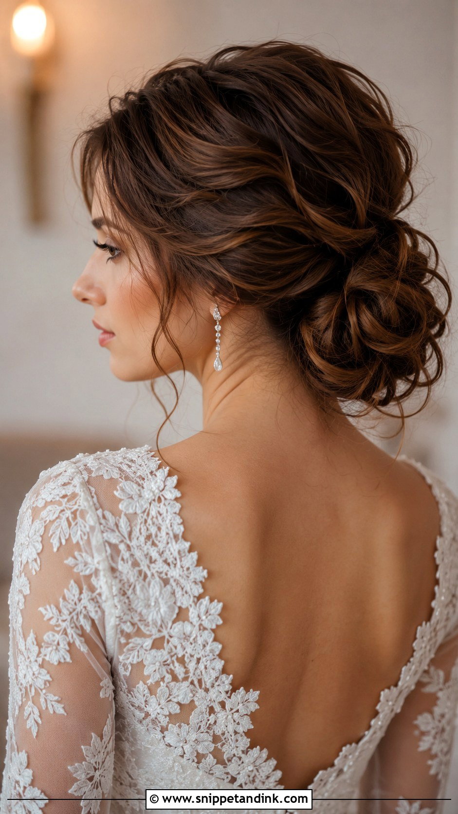 Textured Low Bun Wedding Hair - Snippet and Ink - 15 Low Bun Wedding Hairstyle Ideas