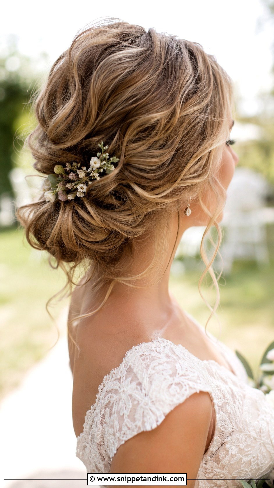 Textured Low Bun Wedding Hairstyle - Snippet and Ink - 15 Hair Inspiration for Wedding Ideas