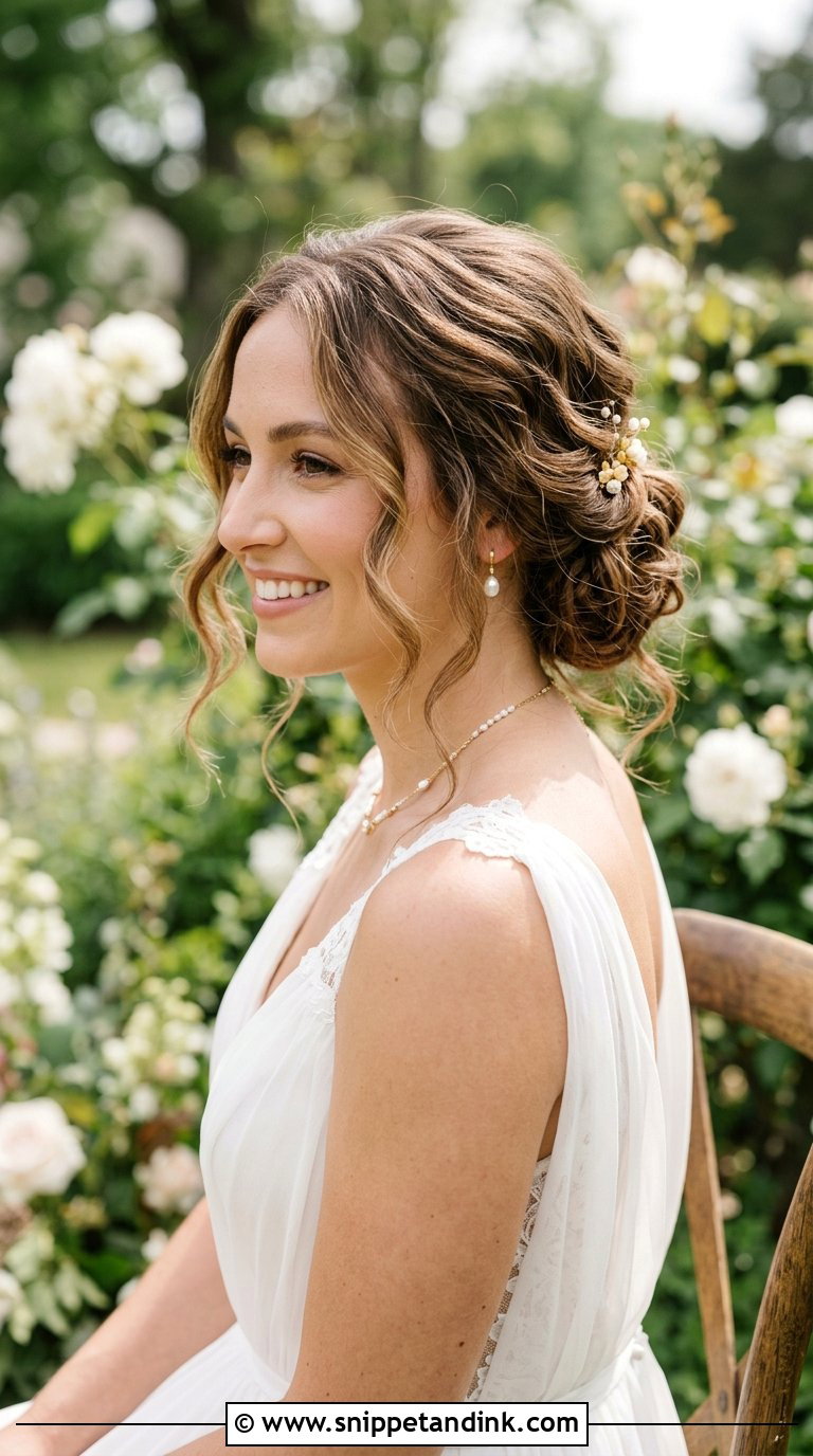 Textured Low Bun With Face Framing Strands - Snippet and Ink - 20 Bride Low Bun Hairstyles