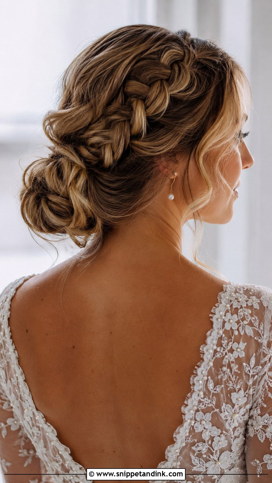 Textured Low Bun With Volume - Snippet and Ink - 25 Bride Bun Hairstyles