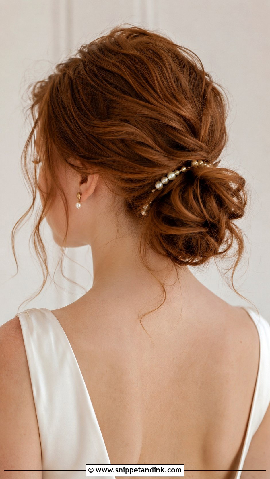 Textured Low Bun for Engagement - Snippet and Ink - 20 Simple Hairstyle for Engagement Ideas