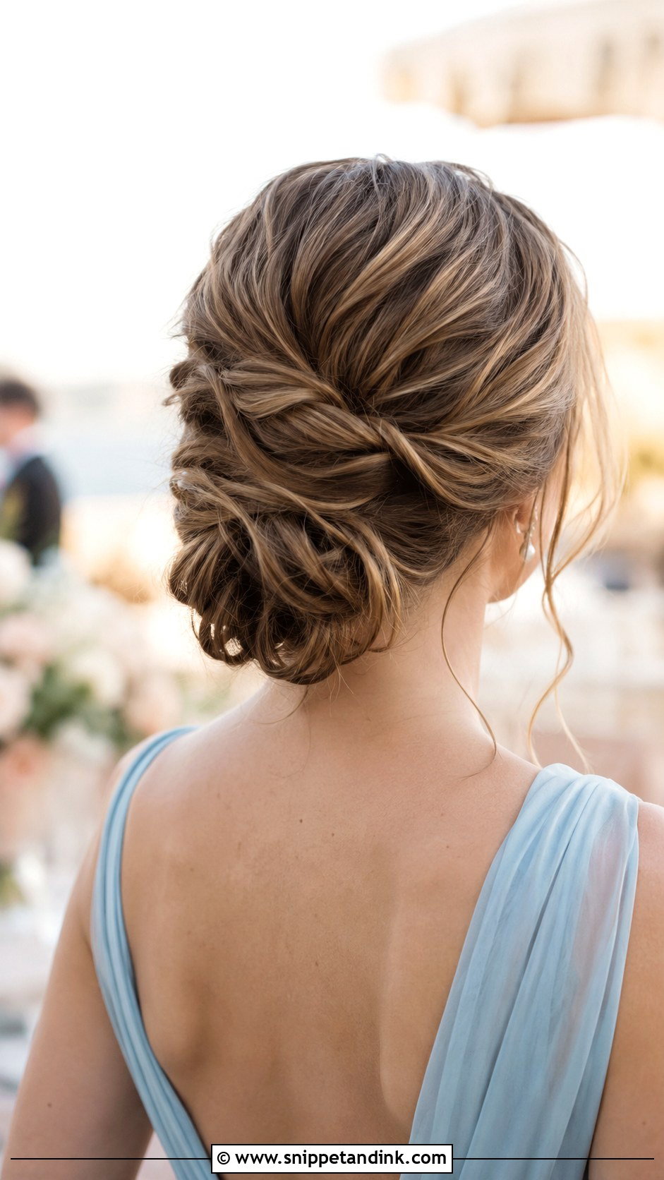 Textured Low Bun - Snippet and Ink - 15 Hairstyles for Summer Wedding