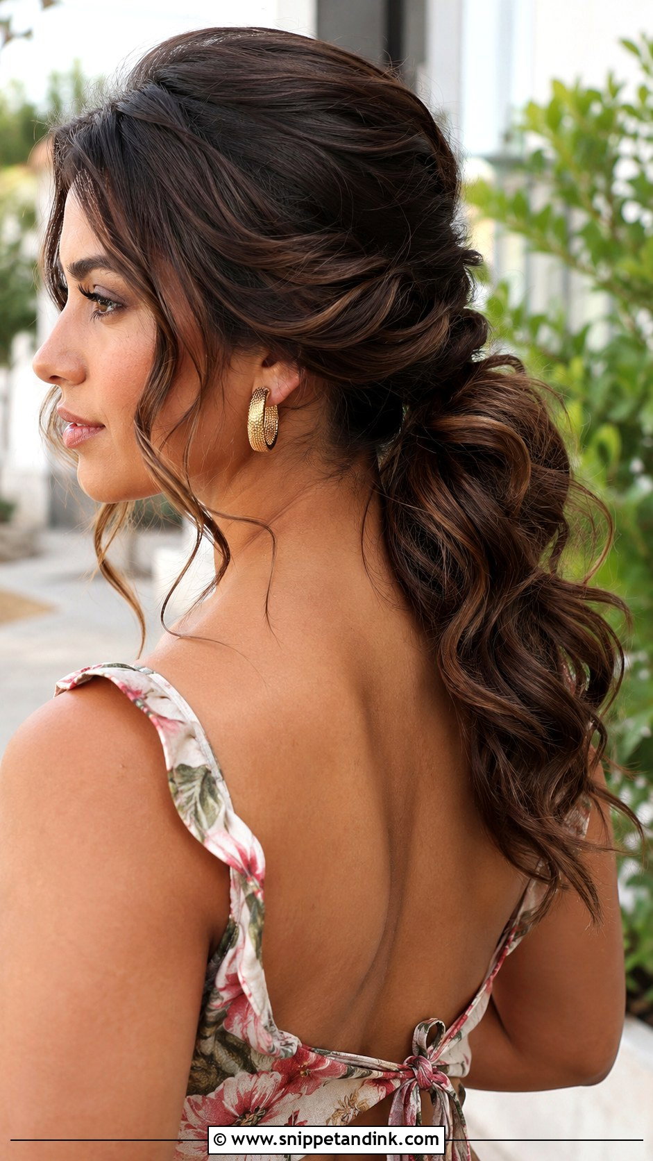 Textured Low Ponytail Wedding Guest Hairstyle - Snippet and Ink - 20 Hairstyle for Guest At Wedding Ideas