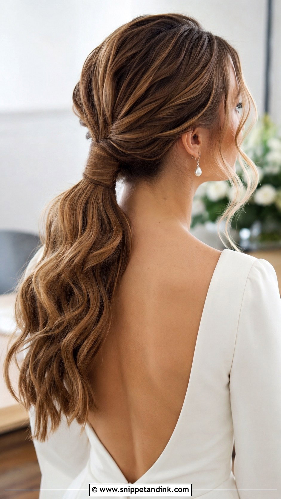 Textured Low Ponytail Wedding Style - Snippet and Ink - 25 Hair Looks for Wedding