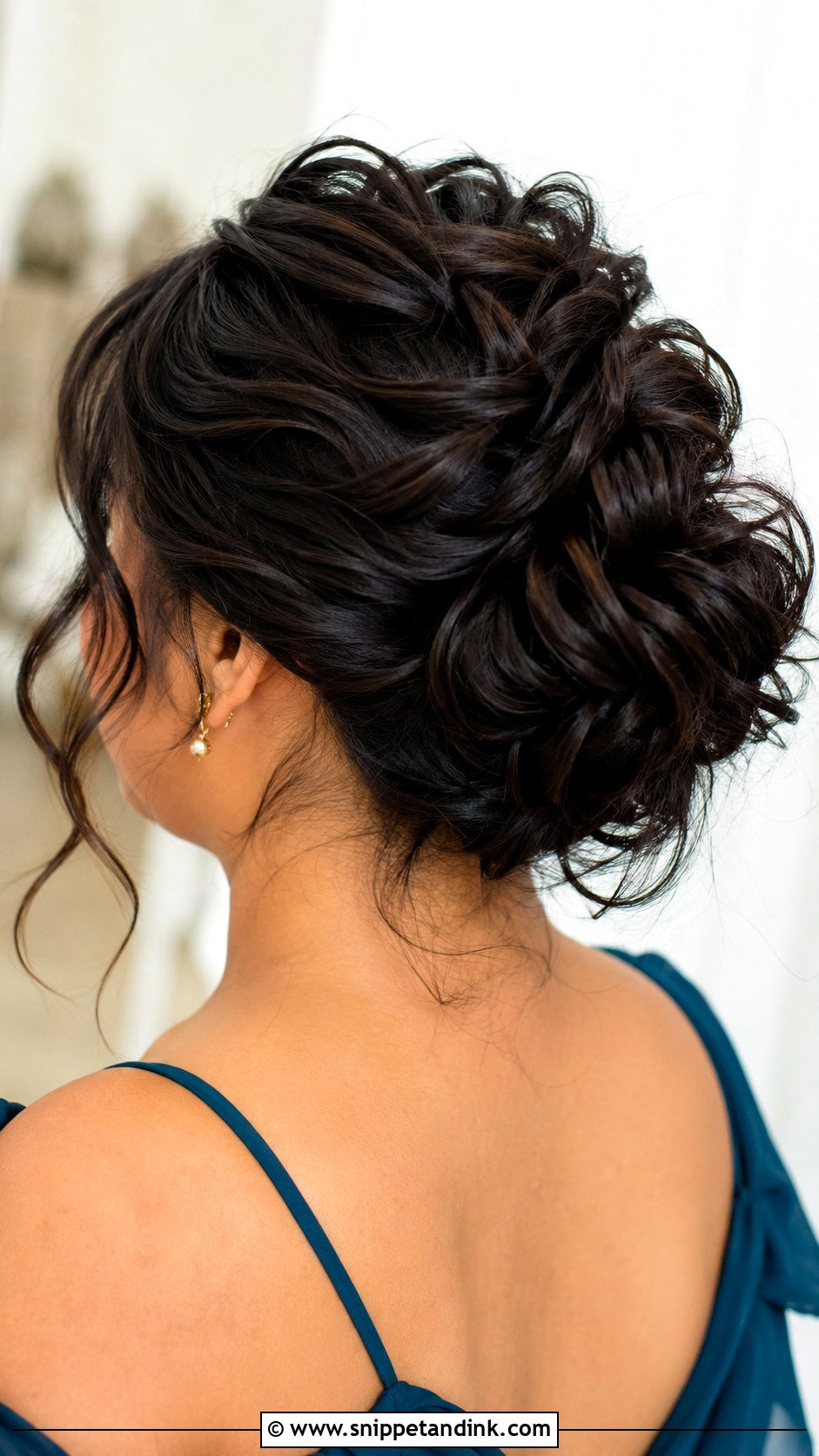 Textured Messy Bun Bridesmaid Hair - Snippet and Ink - 20 Messy Bun Bridesmaid Ideas