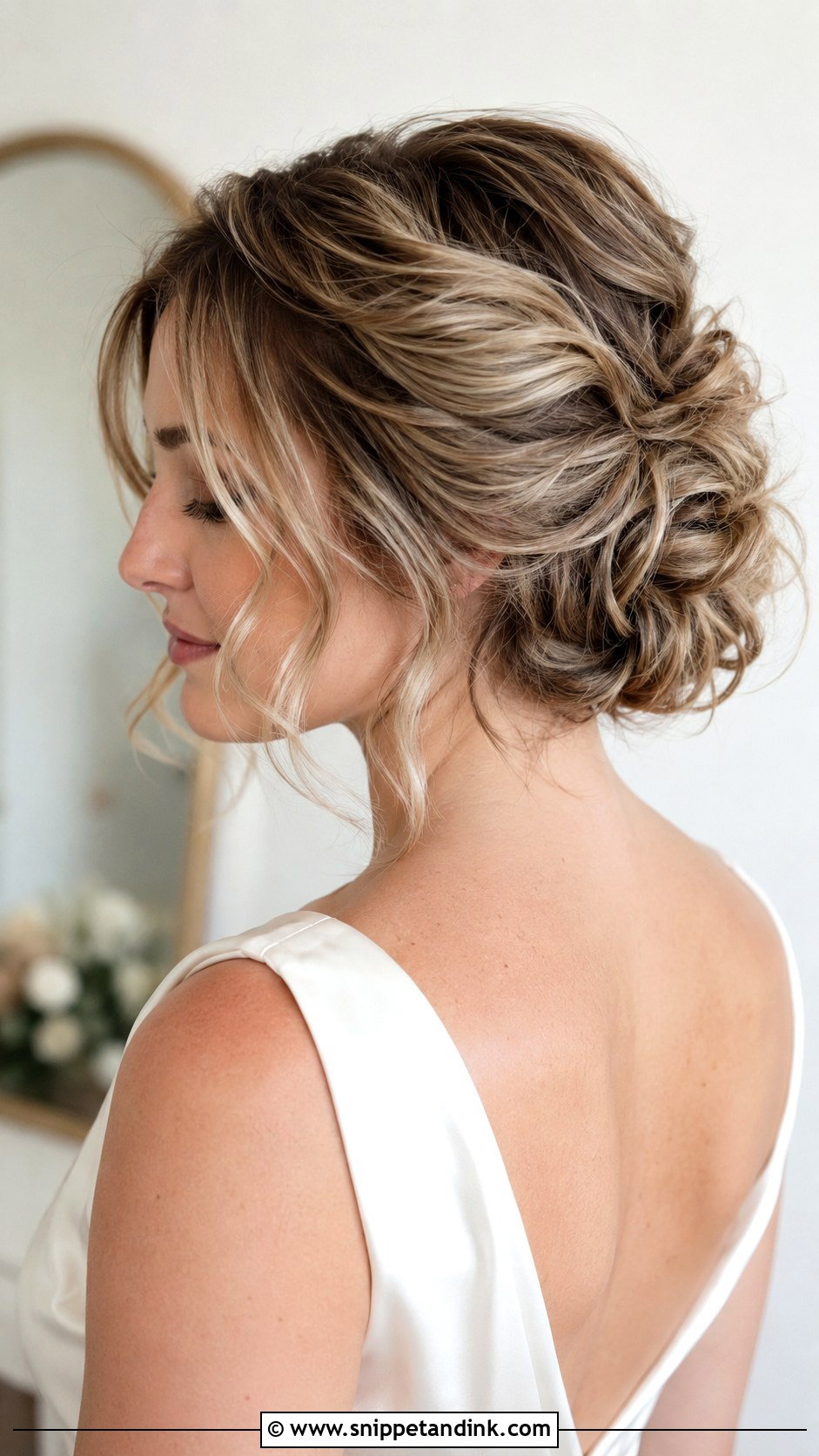 Textured Messy Bun For Short Hair Wedding - Snippet and Ink - 15 Messy Bun for Short Hair Wedding Ideas