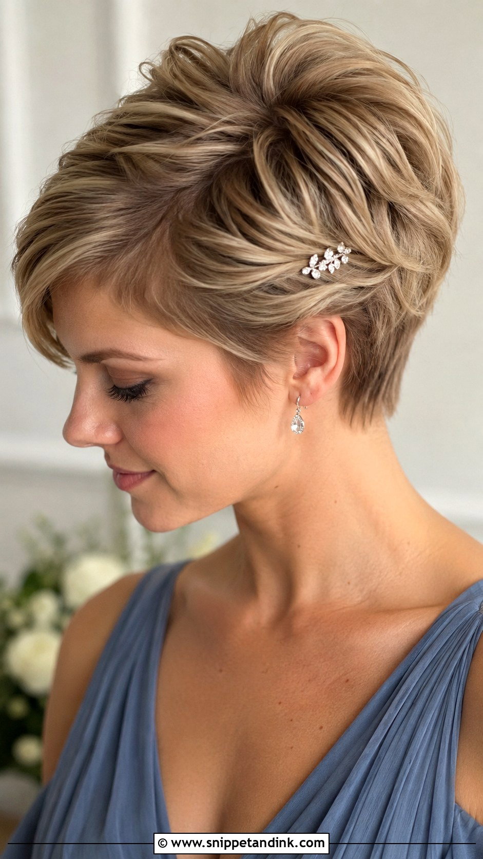 Textured Pixie Bridesmaid Hairstyle - Snippet and Ink - 20 Bridesmaids Hairstyles for Short Hair