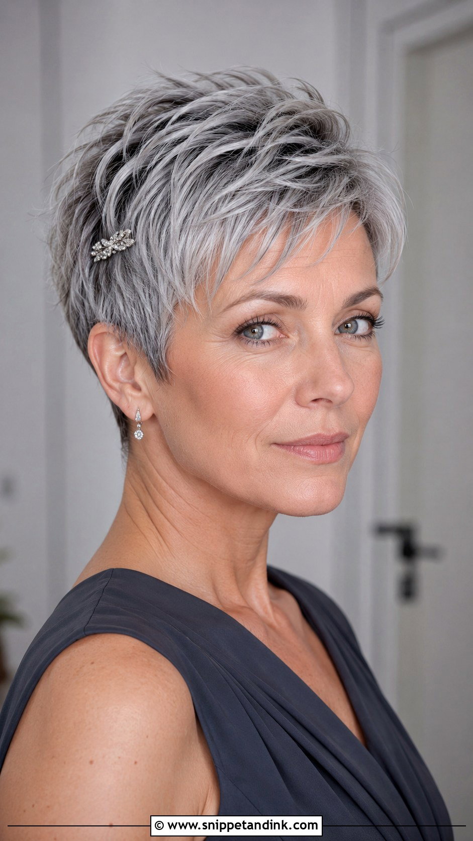 Textured Pixie Cut - Snippet and Ink - 25 Mom Hairstyles for Wedding