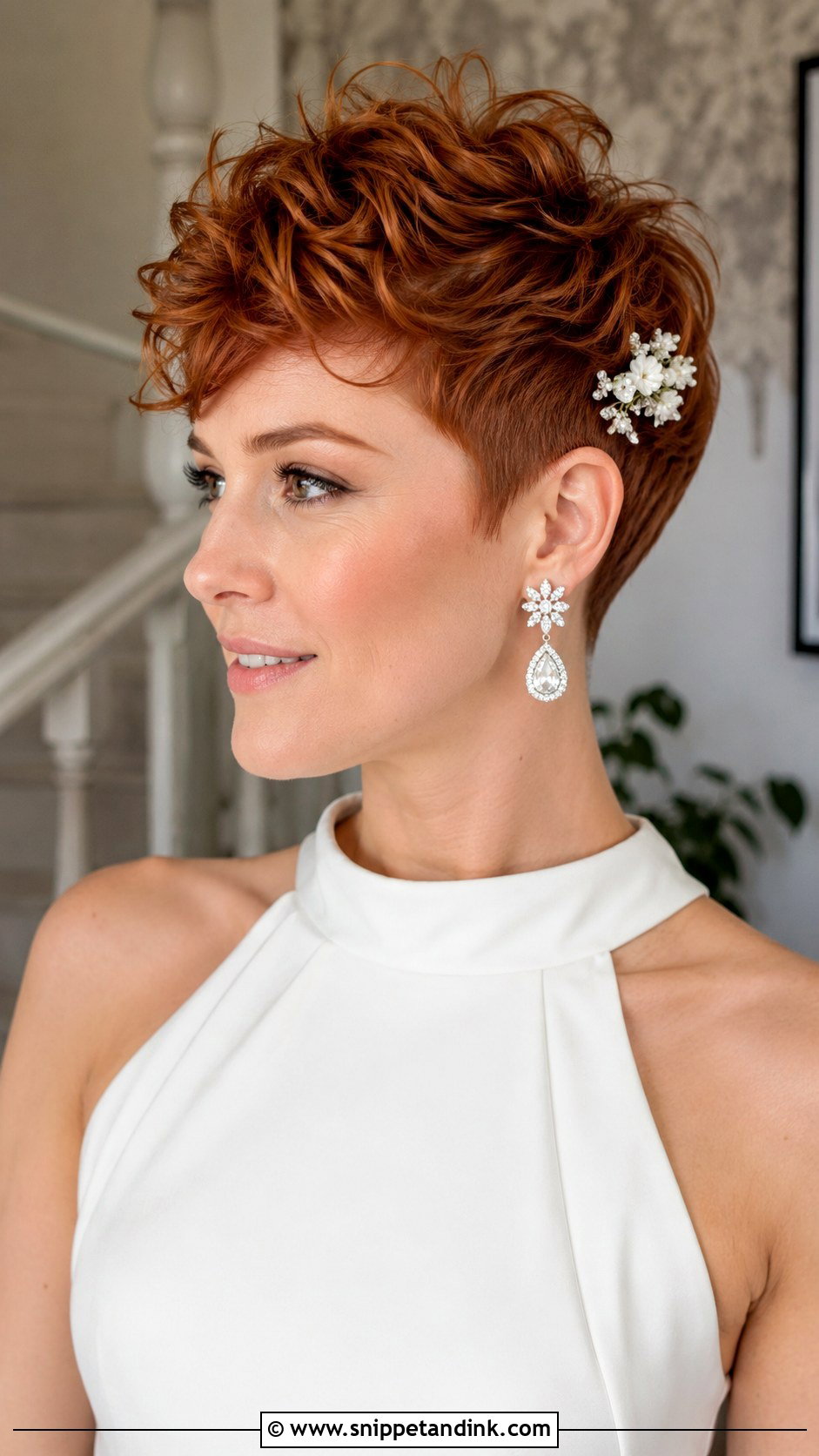 Textured Pixie Cut for Brides - Snippet and Ink - 25 Hairstyles for Short Hair for Wedding