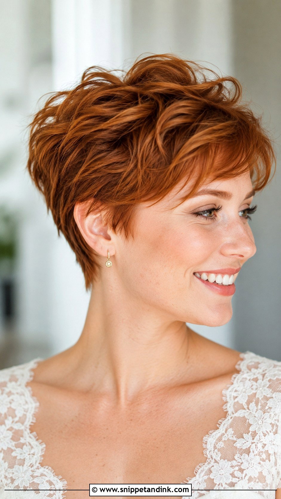 Textured Pixie Wedding Hair - Snippet and Ink - 15 Pixie Hairstyles for Wedding