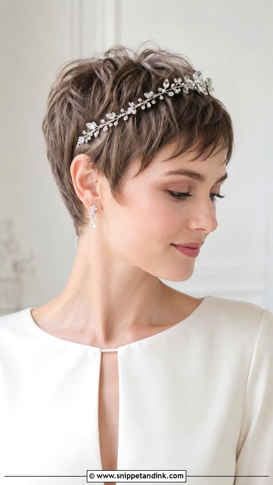 Textured Pixie Wedding Hair - Snippet and Ink - 20 Hair Ideas for a Wedding
