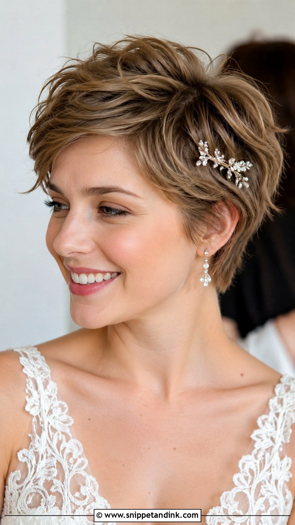 Textured Pixie Wedding Hairstyle - Snippet and Ink - 25 Hairstyle Ideas for Wedding