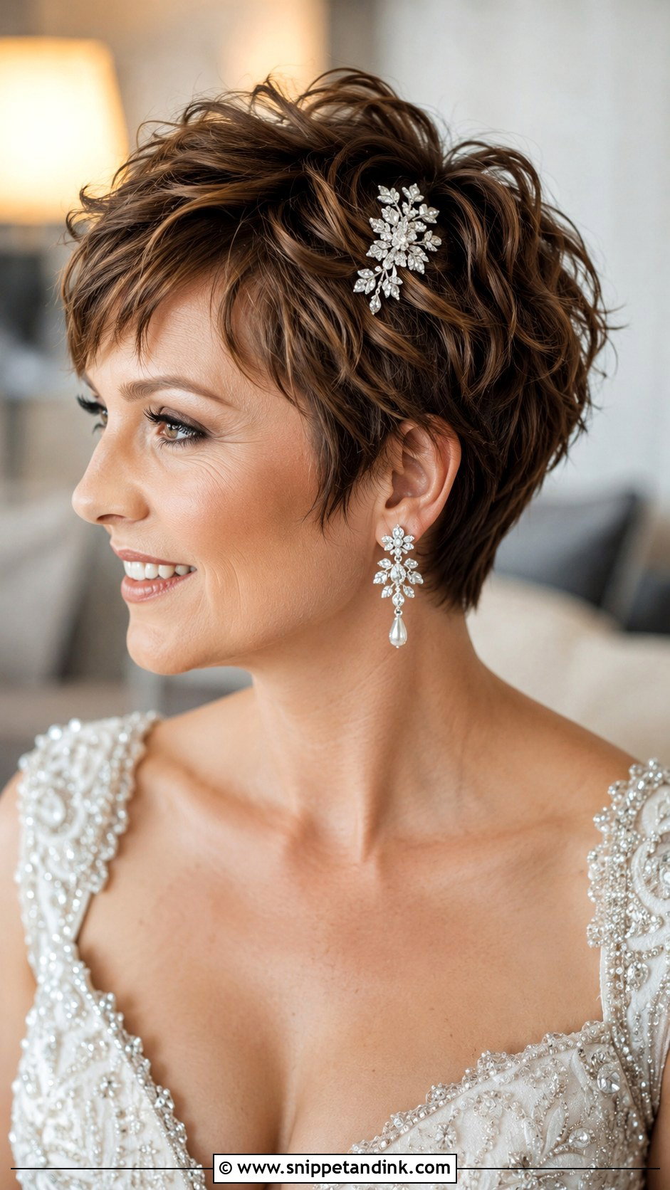 Textured Pixie Wedding Hairstyle - Snippet and Ink - 35 Hair Styles for Wedding