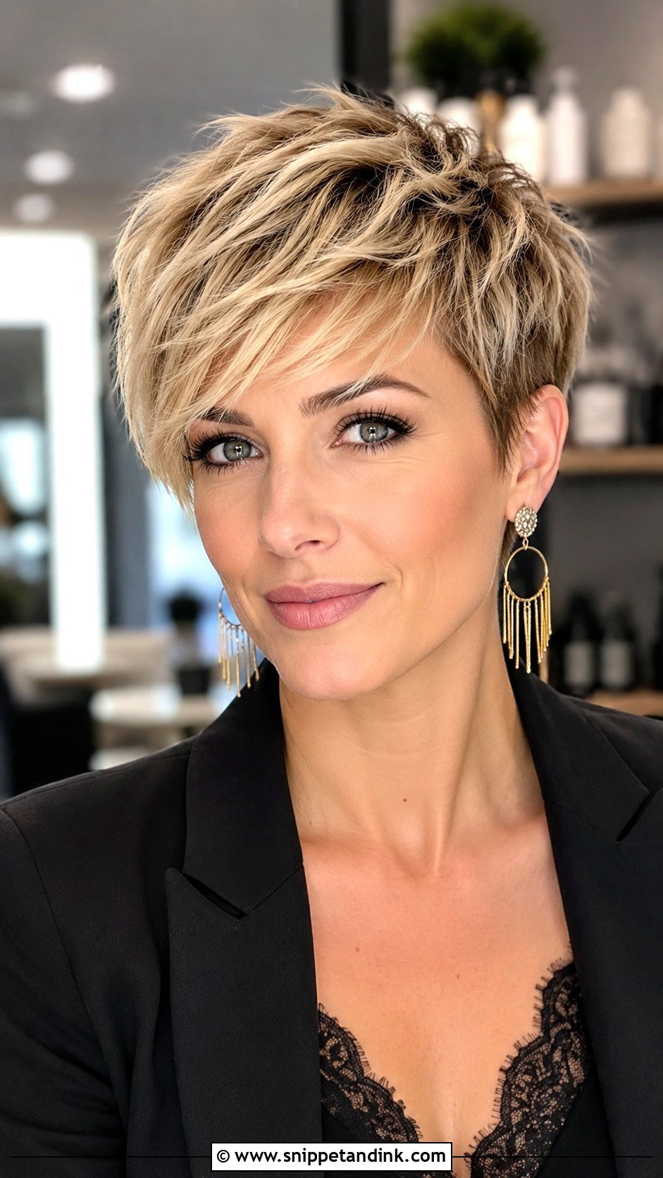 Textured Pixie - Snippet and Ink - 30 Hairstyle for Engagement Ideas